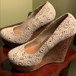 Lace Wedges shoes